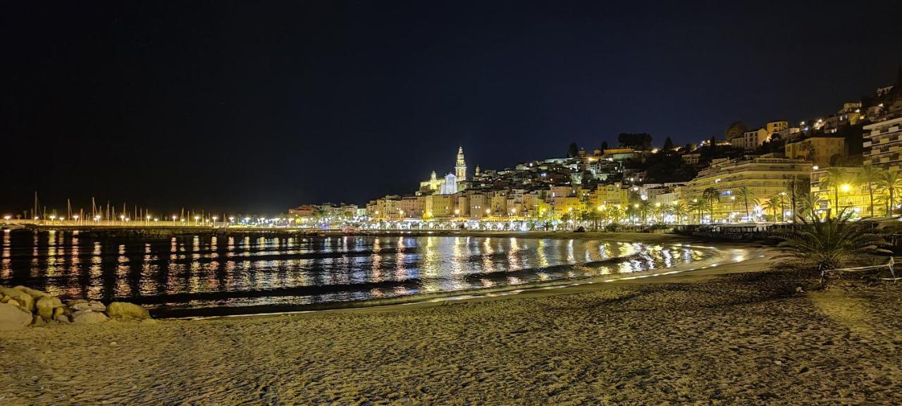 Menton Bord De Mer Studio Calme Avec Balcon, Ascenseur, Climatisation, Ideal Location Quiet Near Sea, Balcony, Elevator, Ac Exterior photo